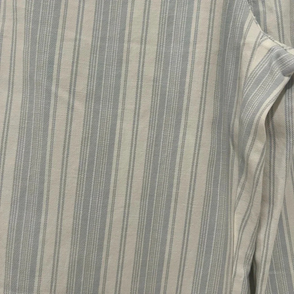 GAP Wide-leg Crop High Rise Chinos Blue and White Stripe - Picture 8 of 15